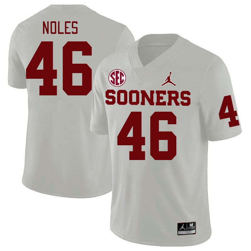 Men #46 Dax Noles Oklahoma Sooners 2024 SEC Conference College Football Jerseys-White